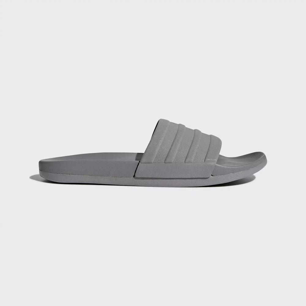 Adidas Adilette Cloudfoam Plus Mono Chanclas Grises Para Hombre (MX-40508)